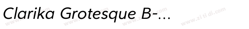 Clarika Grotesque B字体转换